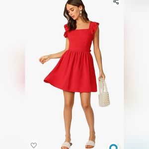 Red summer dress